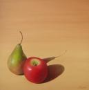Red Apple and Green Pear