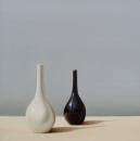 Sunlight and Shadows - Black and White Vases